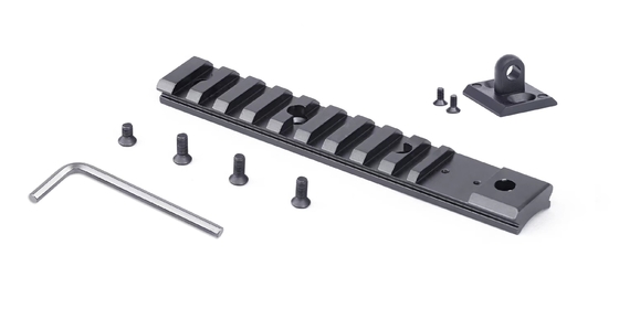 0.037kg Black Picatinny Rail Ideal tambahan untuk peralatan menembak