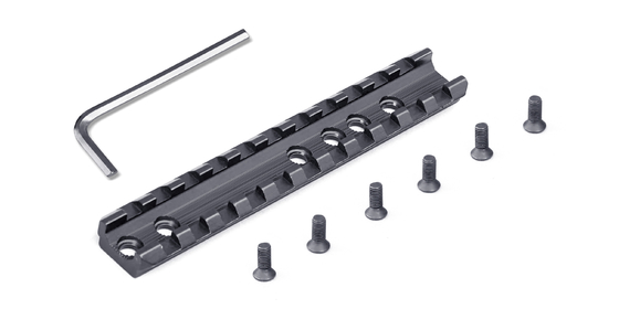 Aluminium Alloy 0.018kg Shotgun Picatinny Rail 120mm Shot Gun Part